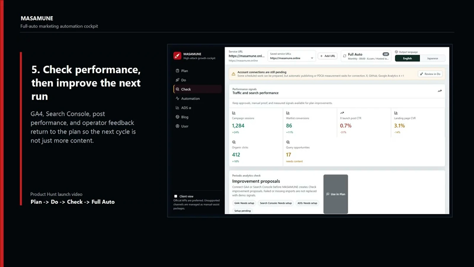 MASAMUNE screenshot 1 (video preview)