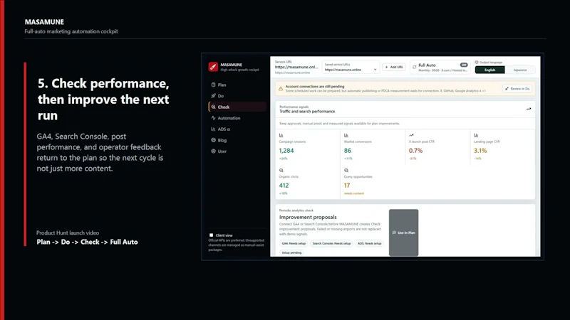MASAMUNE screenshot 1 (video preview)
