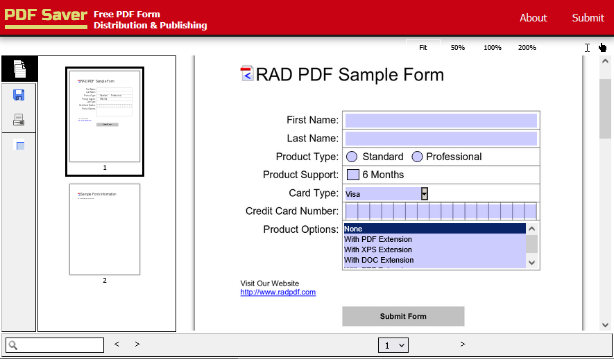 وسائط PDF Saver - نشر وتنفس نماذج pdf ، مجانا! 1