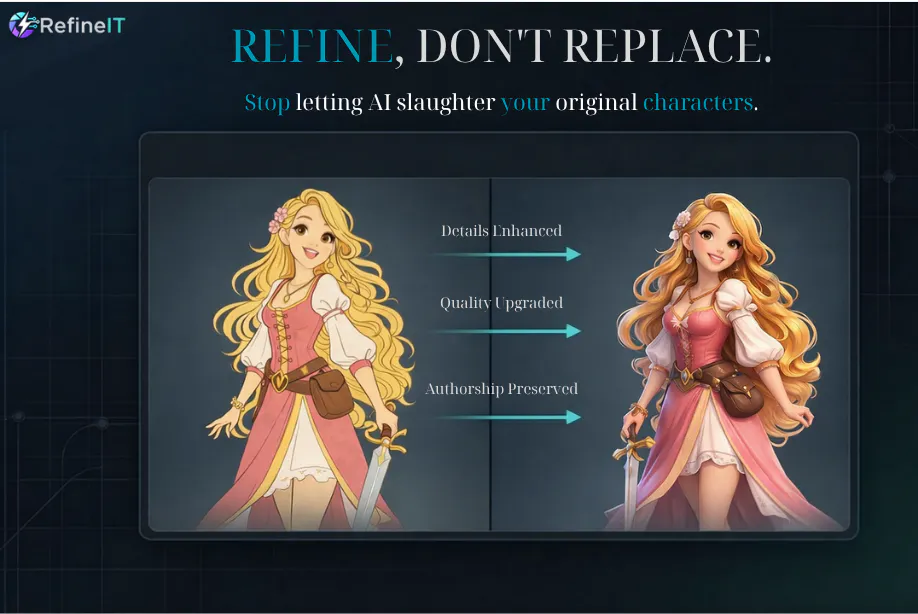 RefineIT | Ai Consistency Studio 제품 배너