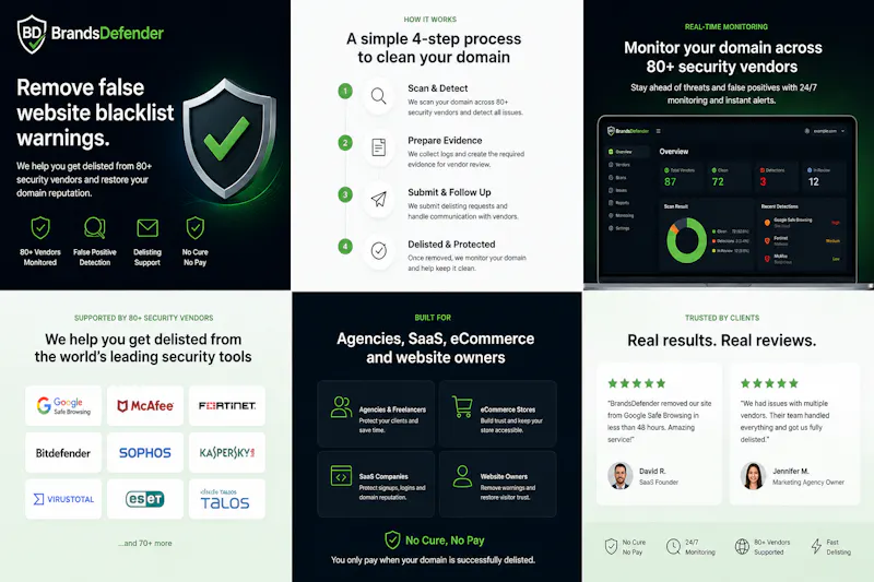 BrandsDefender.com | Domain Delisting screenshot 1