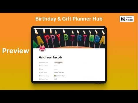 Birthday & Gift Planner Hub gallery image