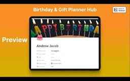 Birthday & Gift Planner Hub media 1