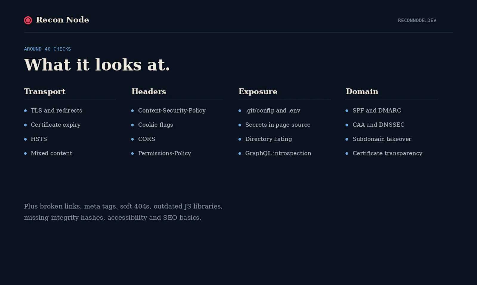 Recon Node screenshot 2