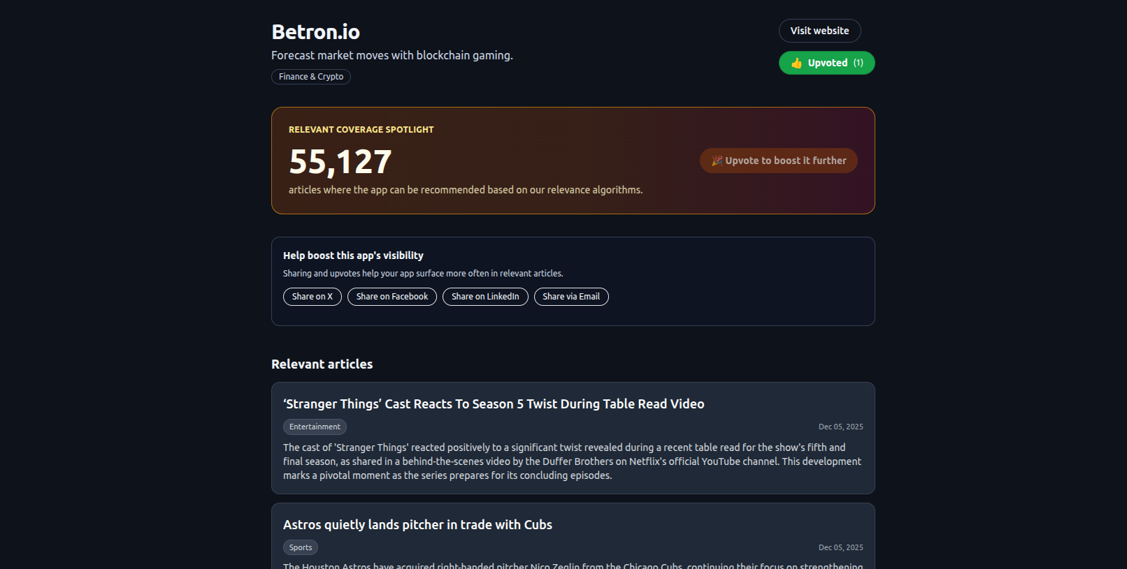WPN App Directory - Screenshot 2 showing product features and functionality