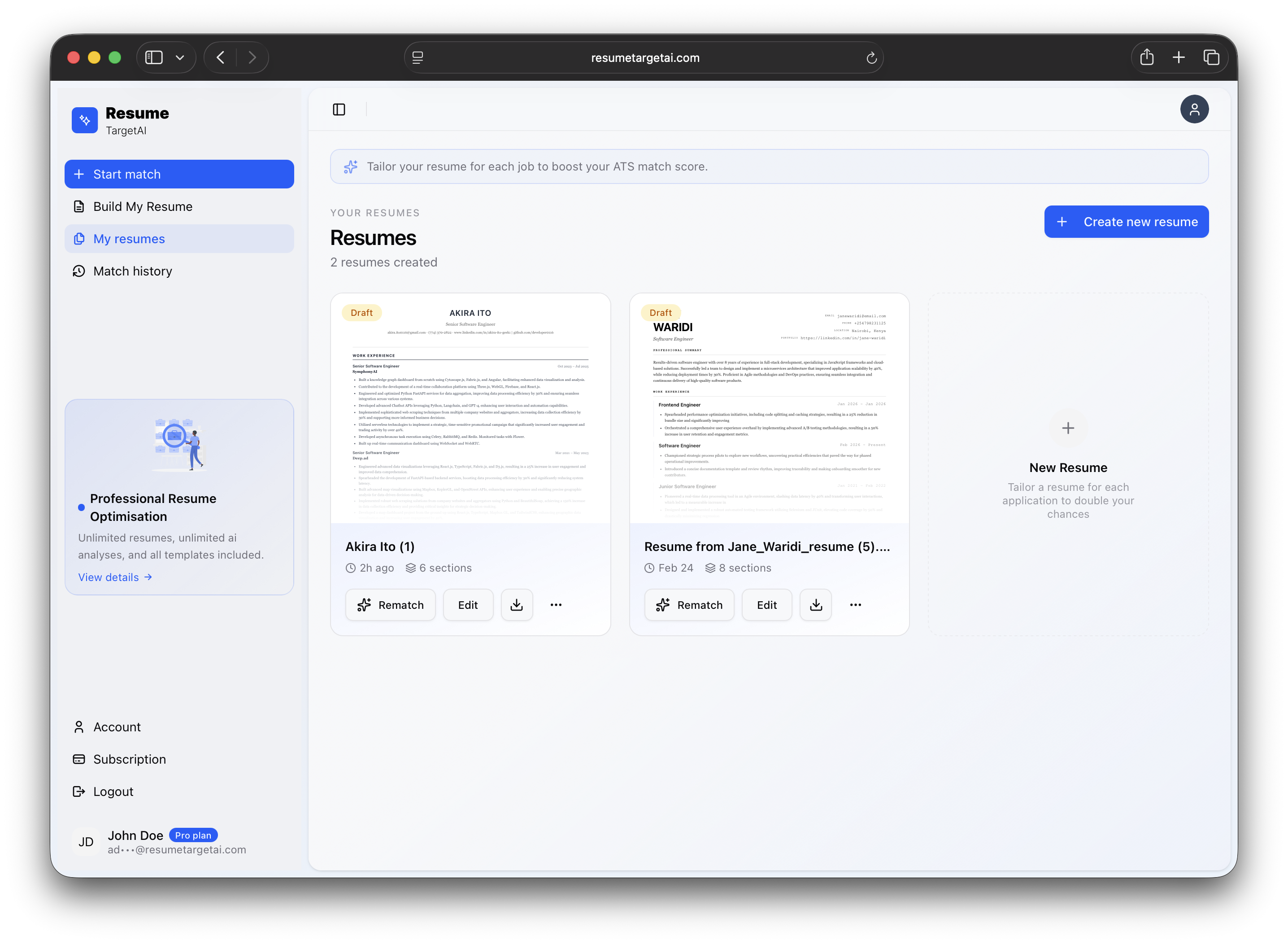 ResumeTarget AI gallery image