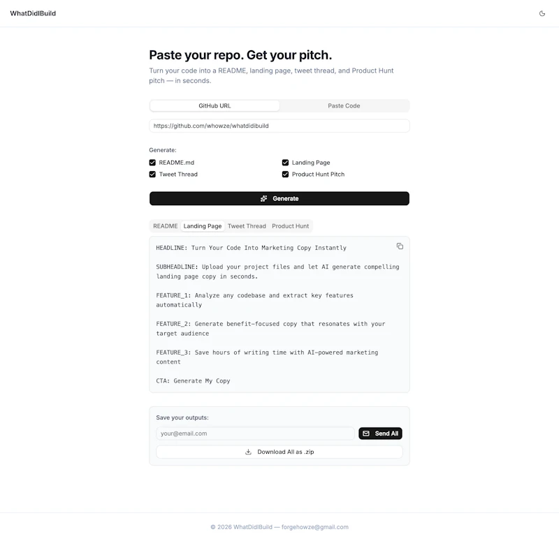 WhatDidIBuild screenshot 5