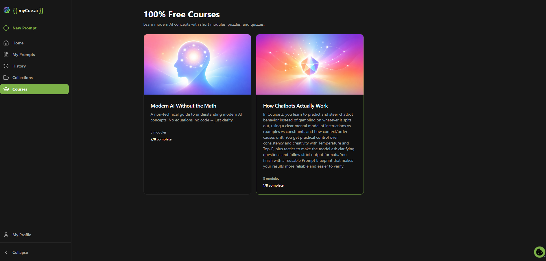 MyCue.ai — Prompt Template Library gallery image