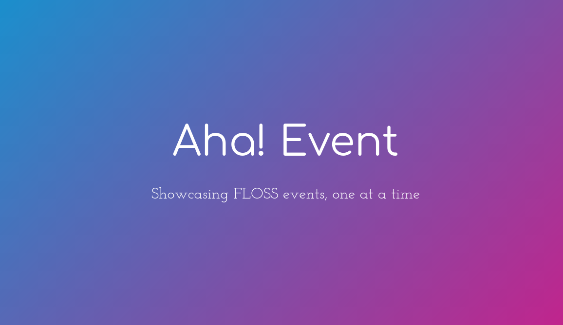 Aha! Event