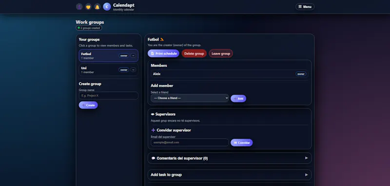 Calendapt screenshot 6