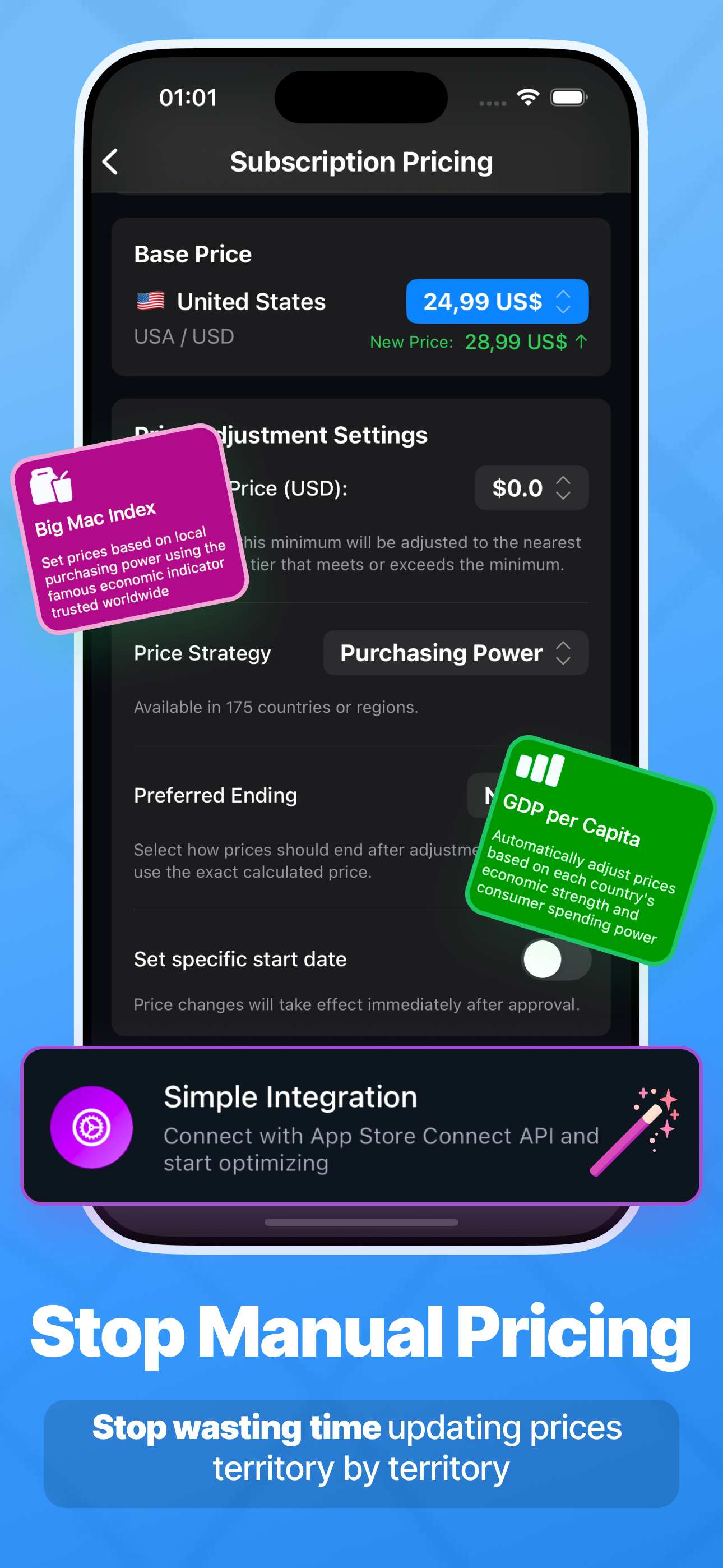Média Autopricing - Prix automatisé pour iOS 2
