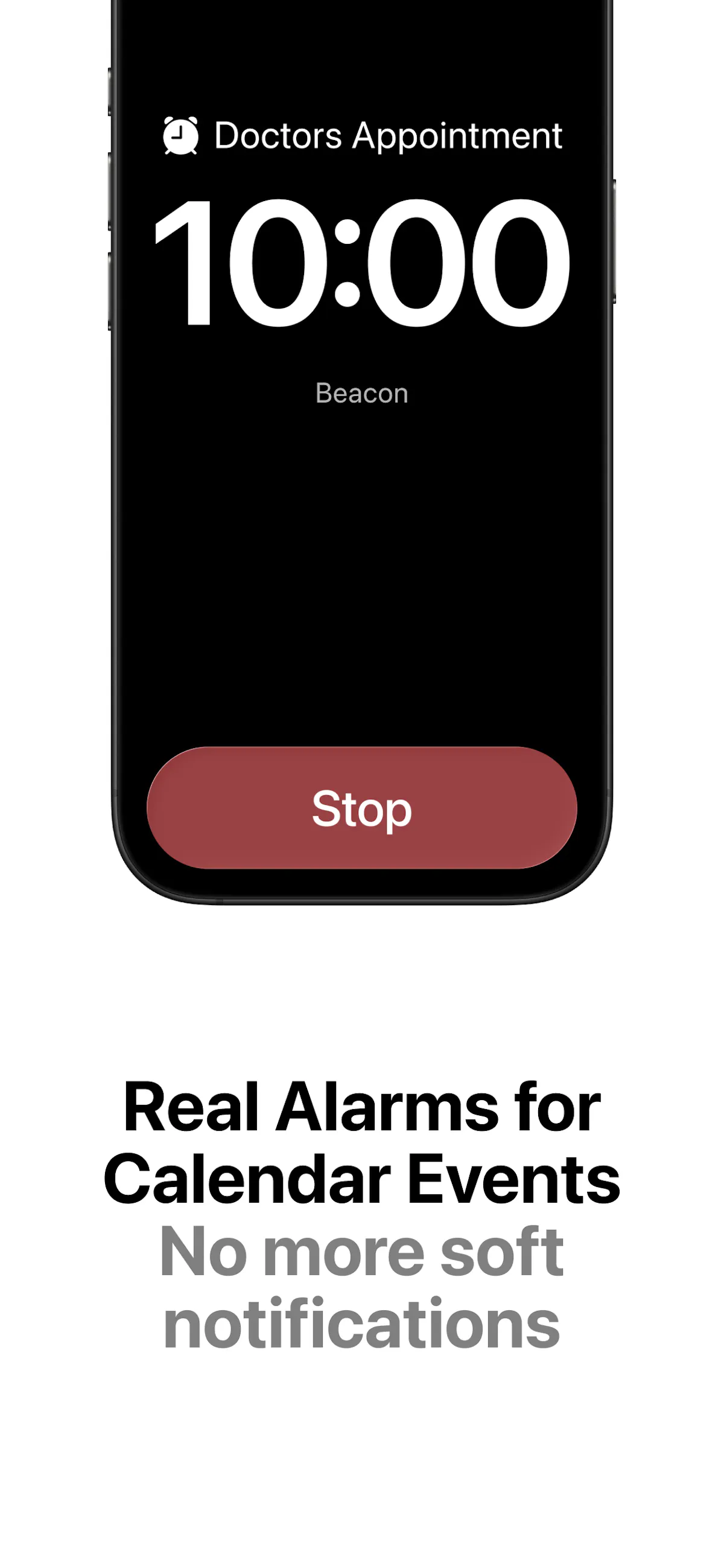 Beacon (iOS): Real Alarm Reminders