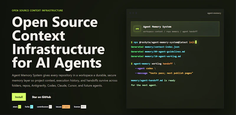 Agent Memory System screenshot 1
