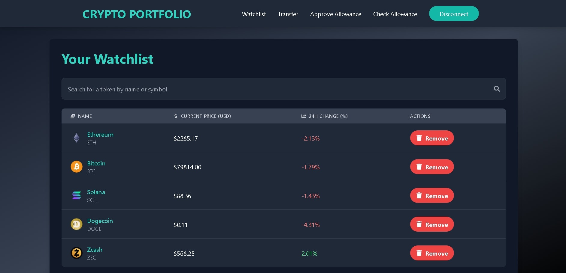 Crypto Portfolio gallery image