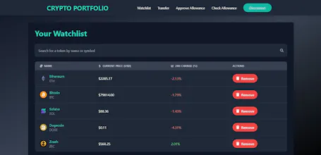 Crypto Portfolio gallery image