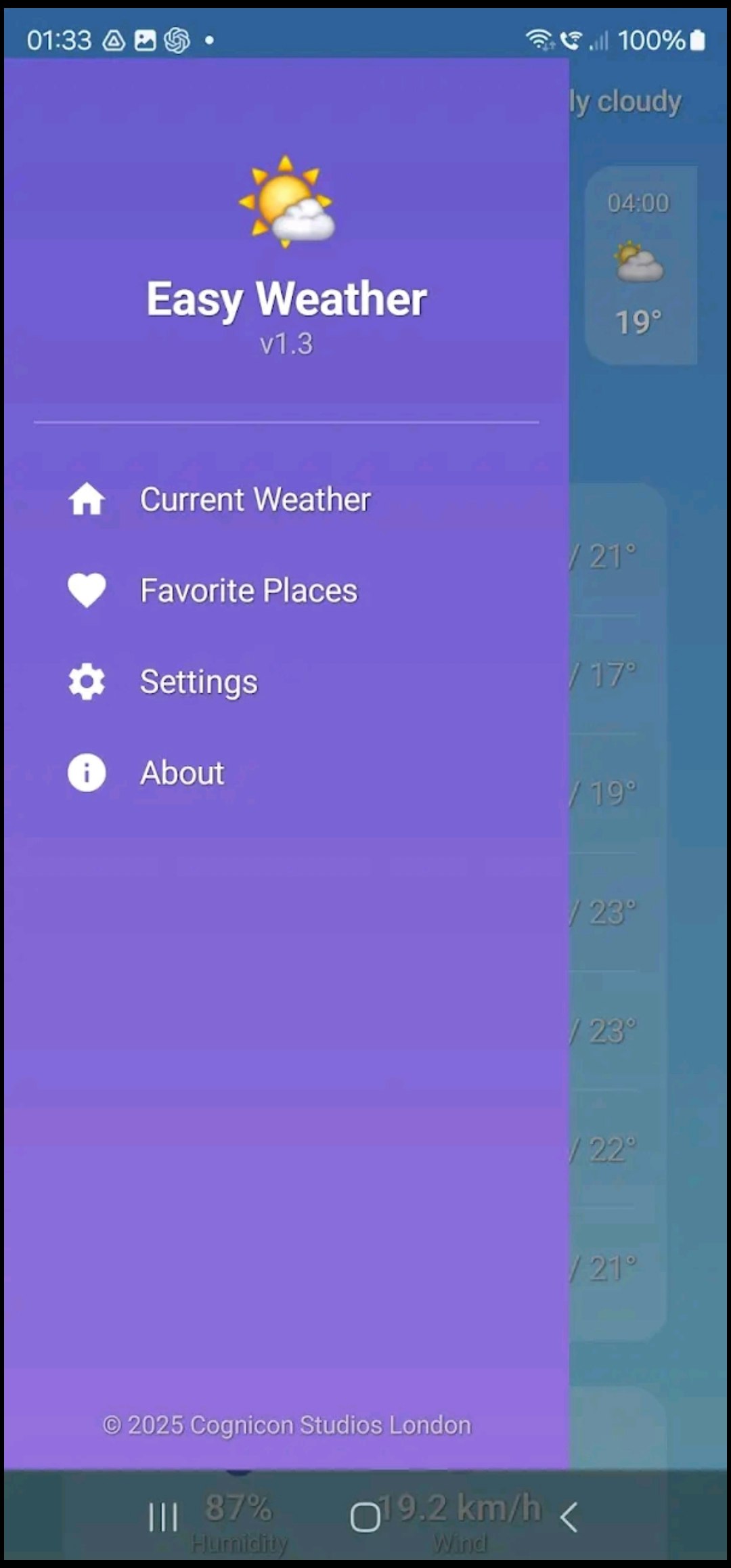 Easy Weather - Easy to use weather app: live forecasts & favourite places. media 2