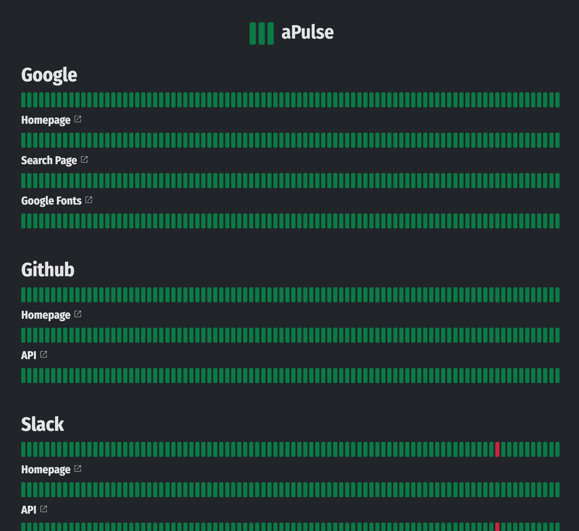 Apulse - Ein One-File-Node.js Server-Status-Überwachungstool Medien 1