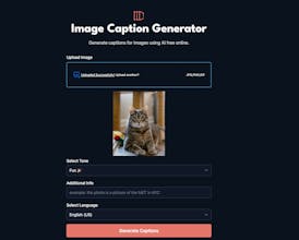 Image Caption Generator gallery image