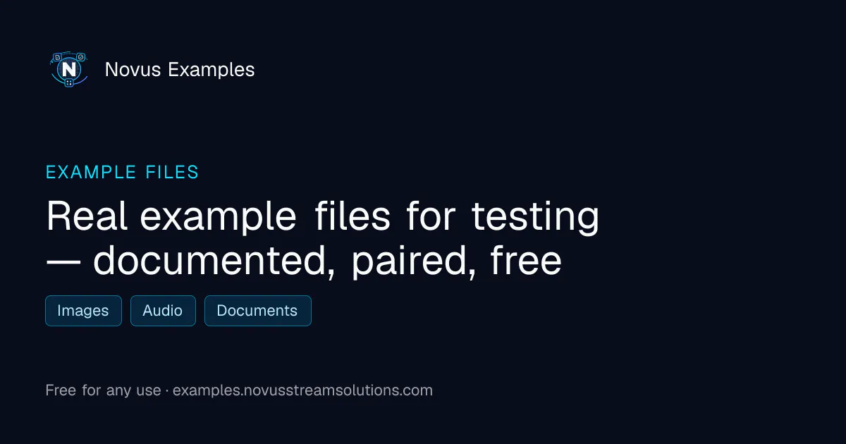 Novus Examples gallery image