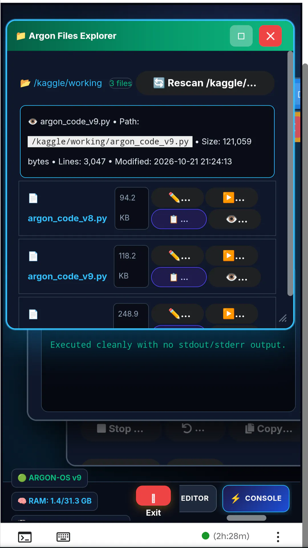 Operating system inside kaggle notebook 