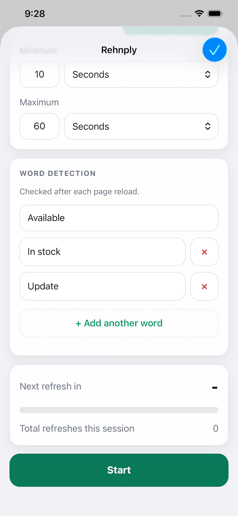 Rehnply Auto Refresh Timer screenshot 3
