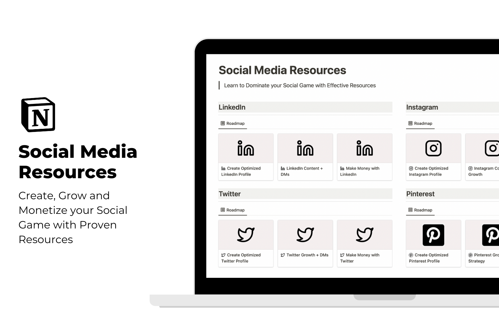 Notion Social Media Planner  gallery image