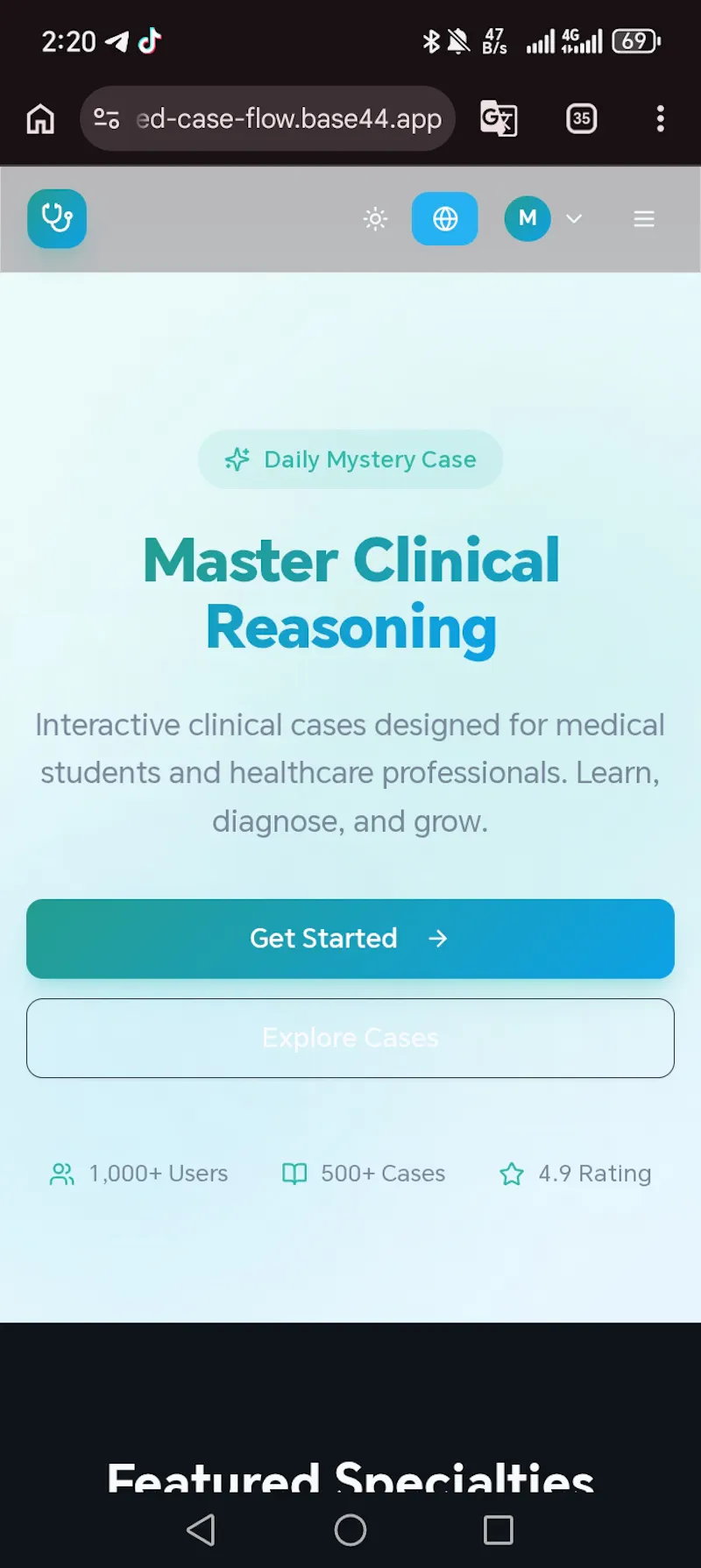 Clinical Case Hub screenshot 3