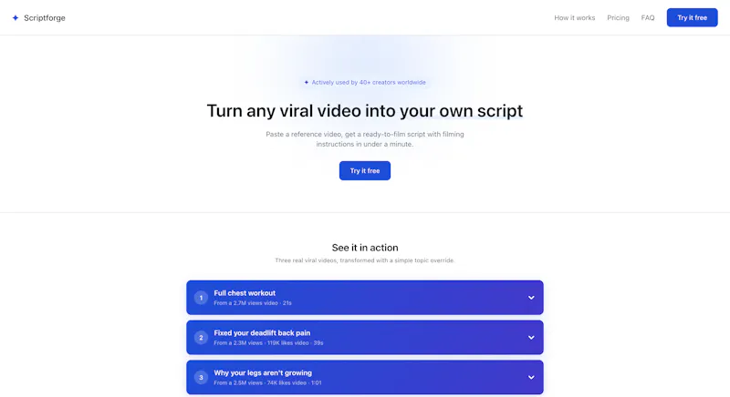 Scriptforge screenshot 1