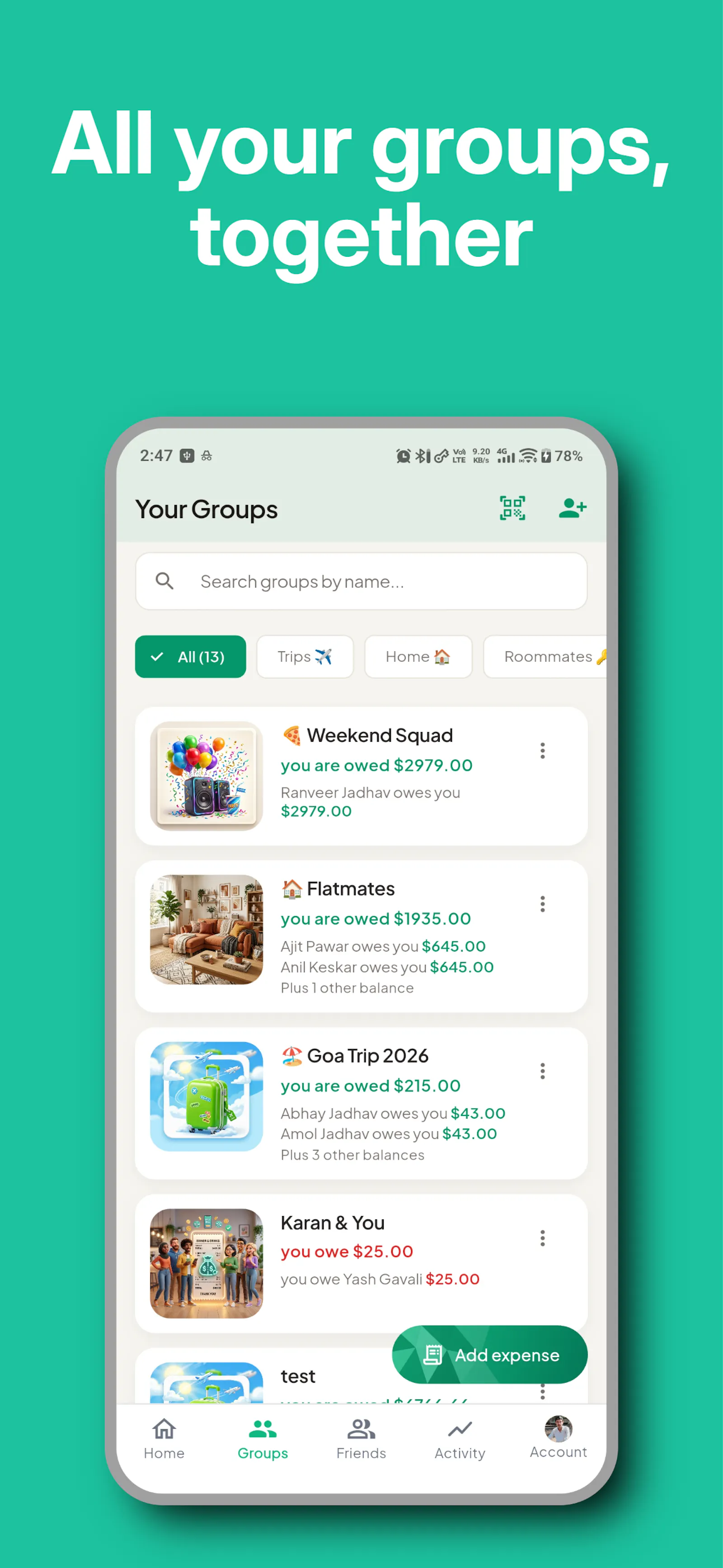 Splitvers: Easy Bill Splitter screenshot 4
