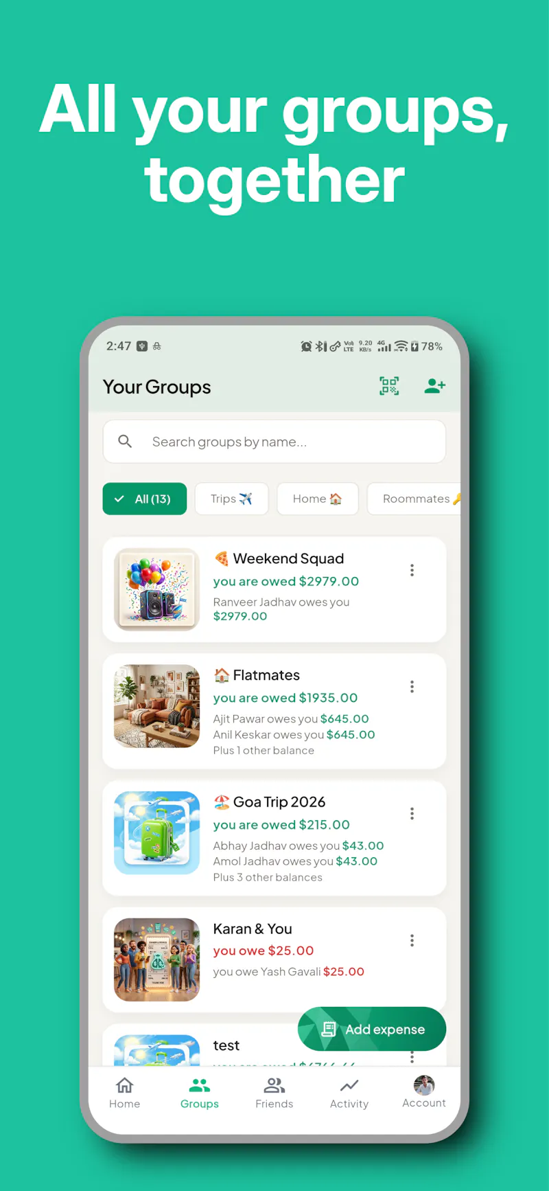 Splitvers: Easy Bill Splitter screenshot 4