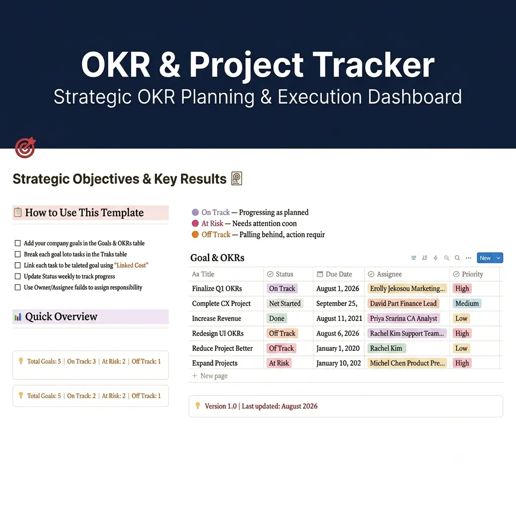 Executive OKR & Project Tracker