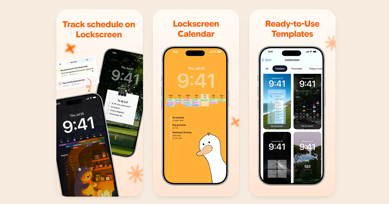 Ink Lockscreen Calendar gallery image