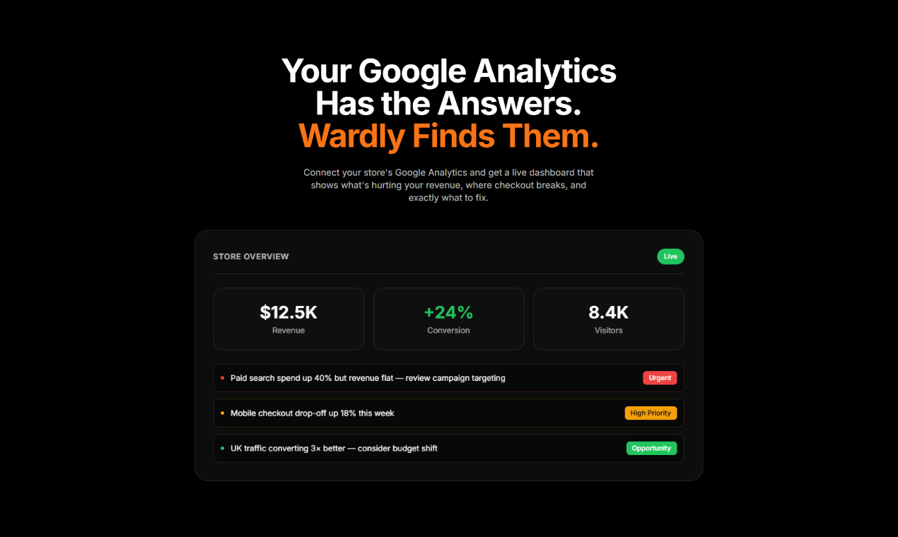 Wardly - Main product screenshot demonstrating key features and user interface