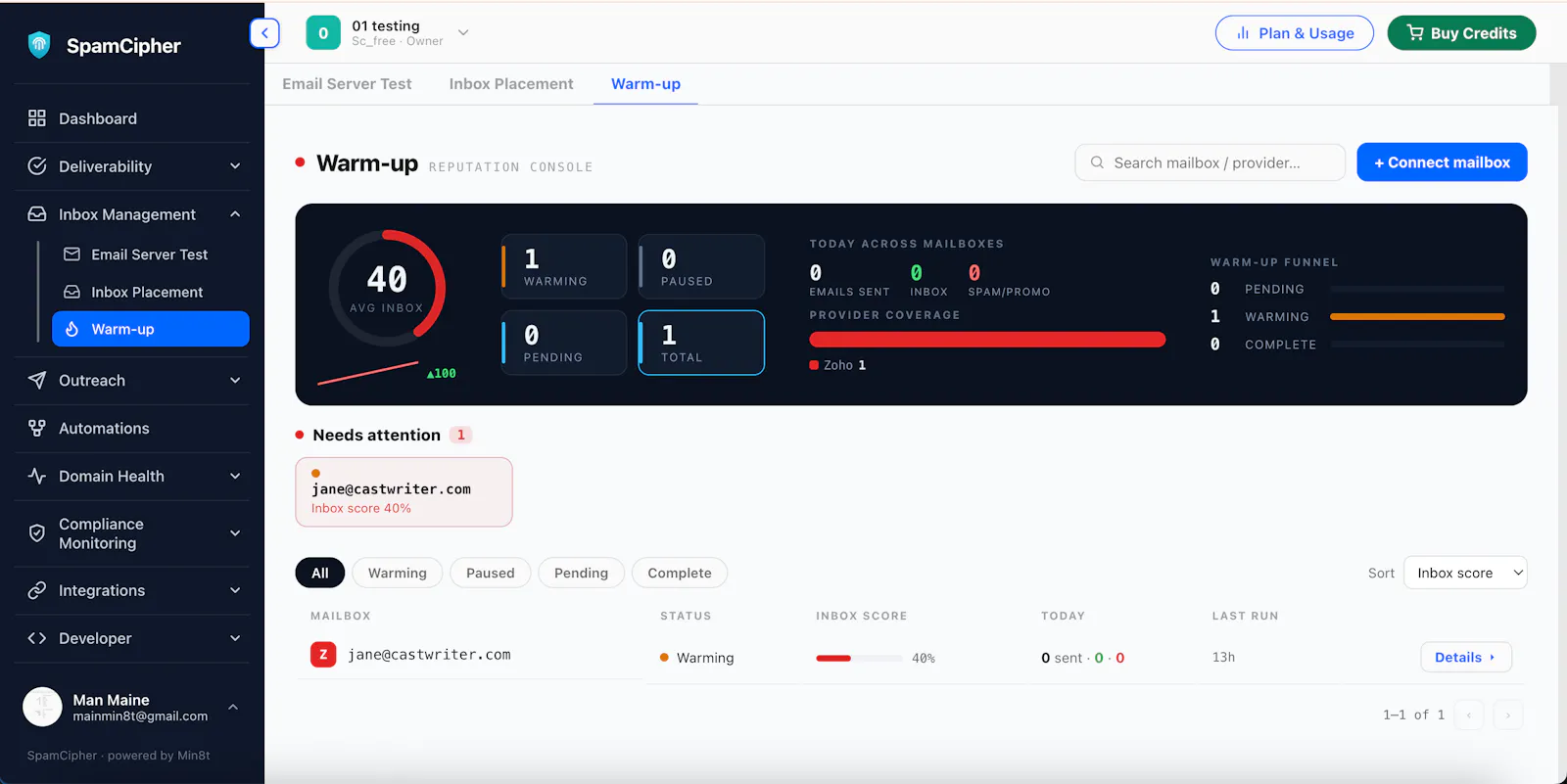 SpamCipher screenshot 1