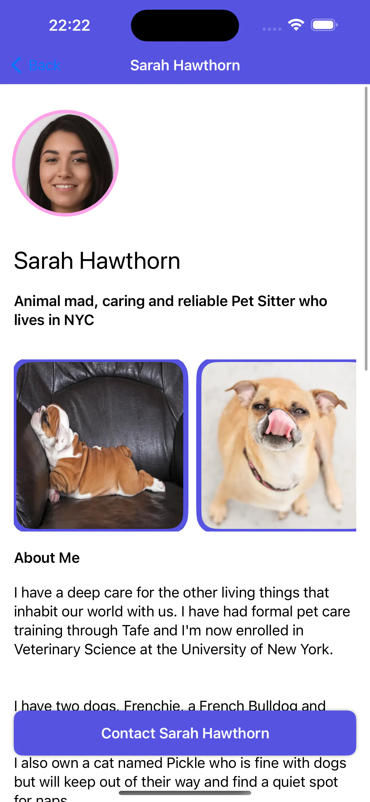 The Pet Sitter iOS App gallery image