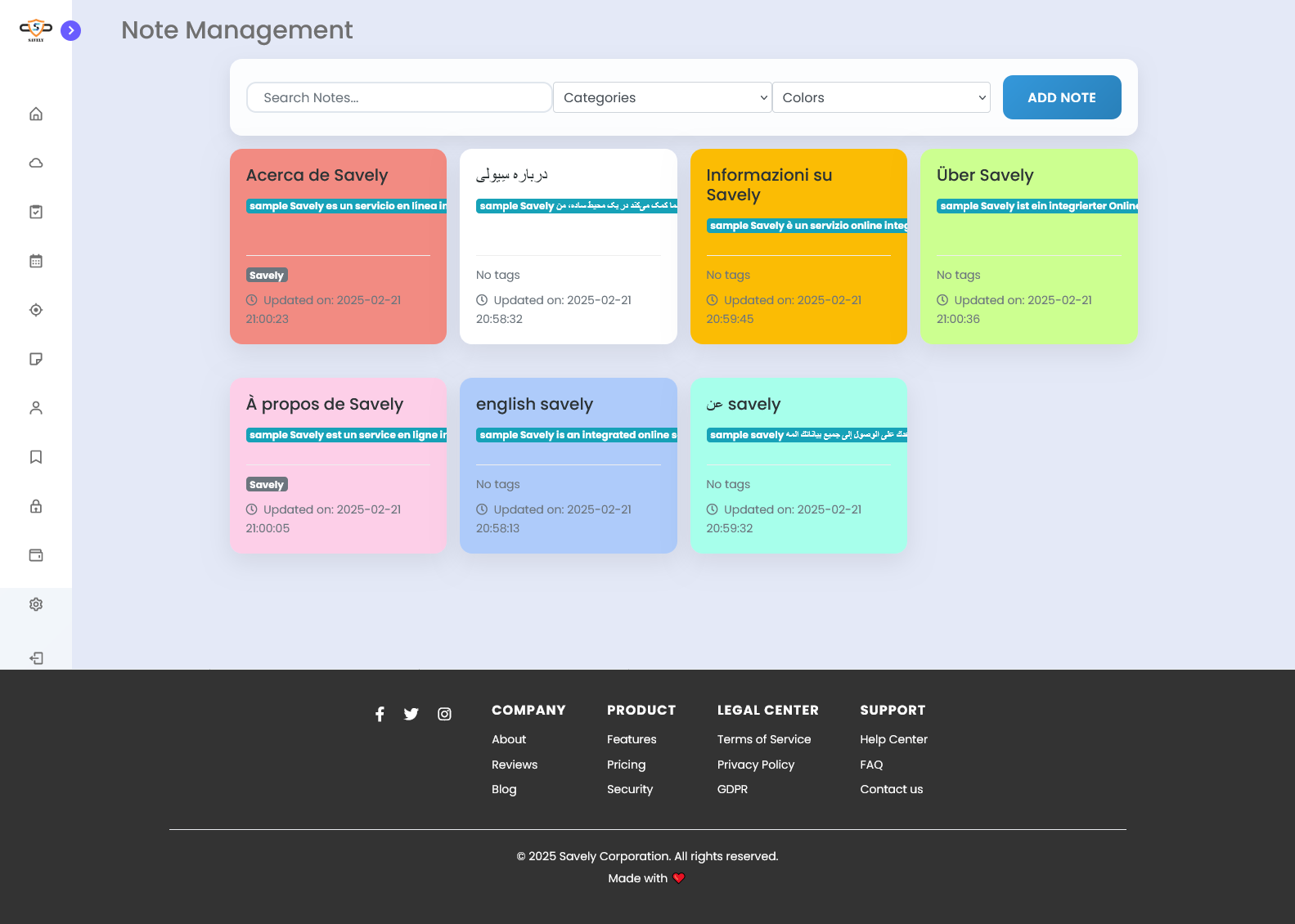 Assaporare - Manager di informazioni personali media 6