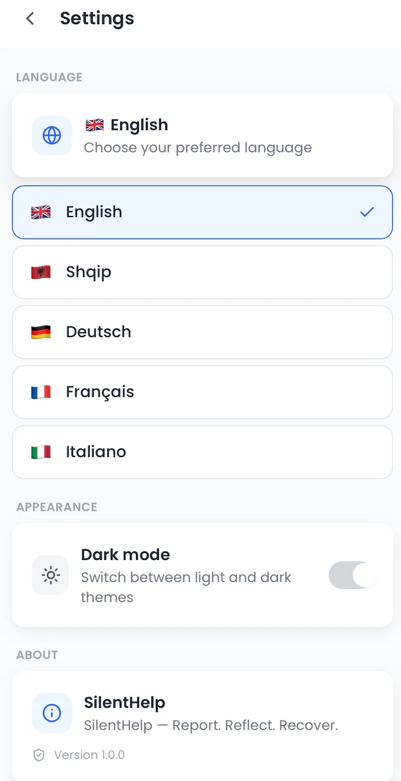 SilentHelp screenshot 4