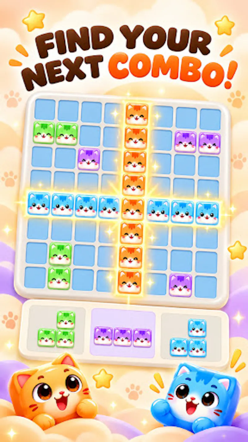 meowblast - cat puzzle block screenshot 4
