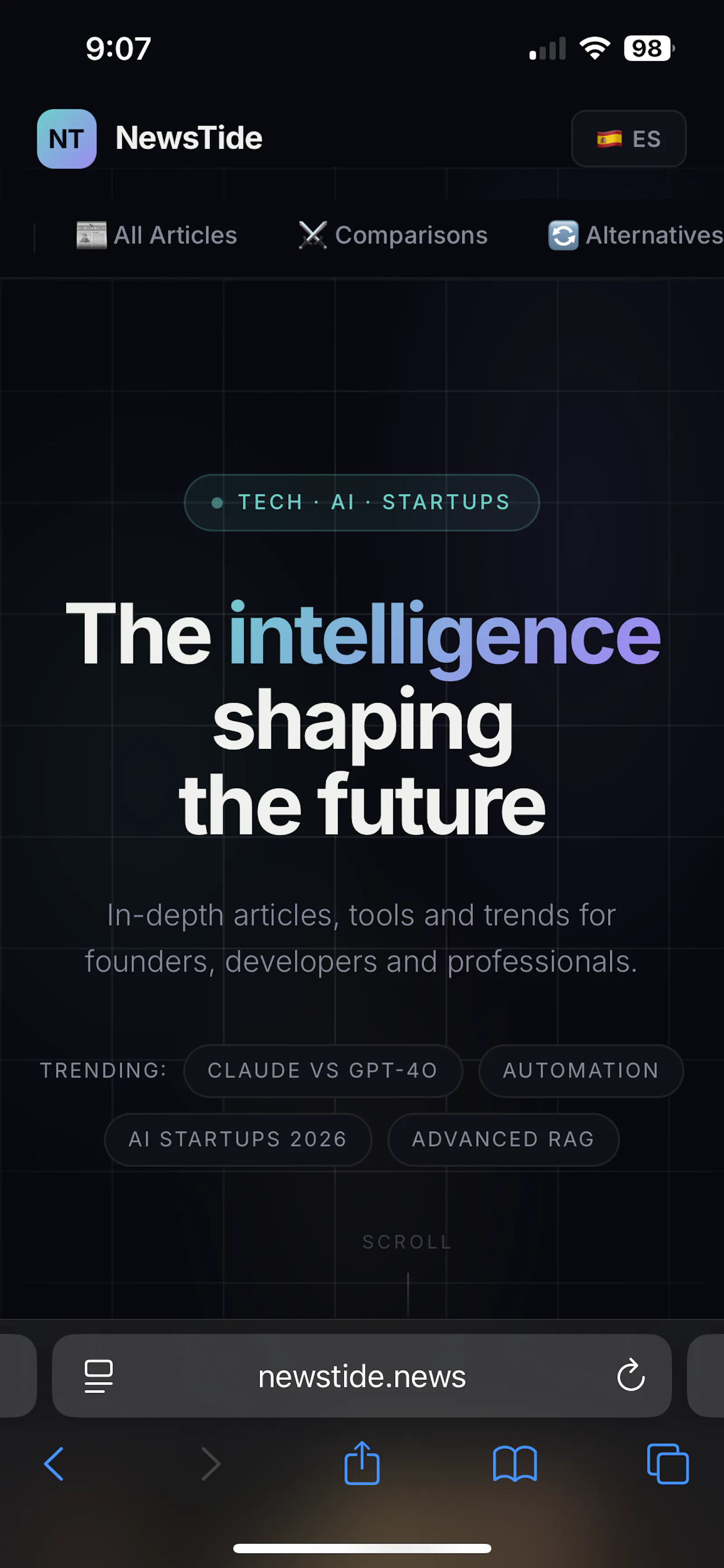 NewsTide screenshot 1