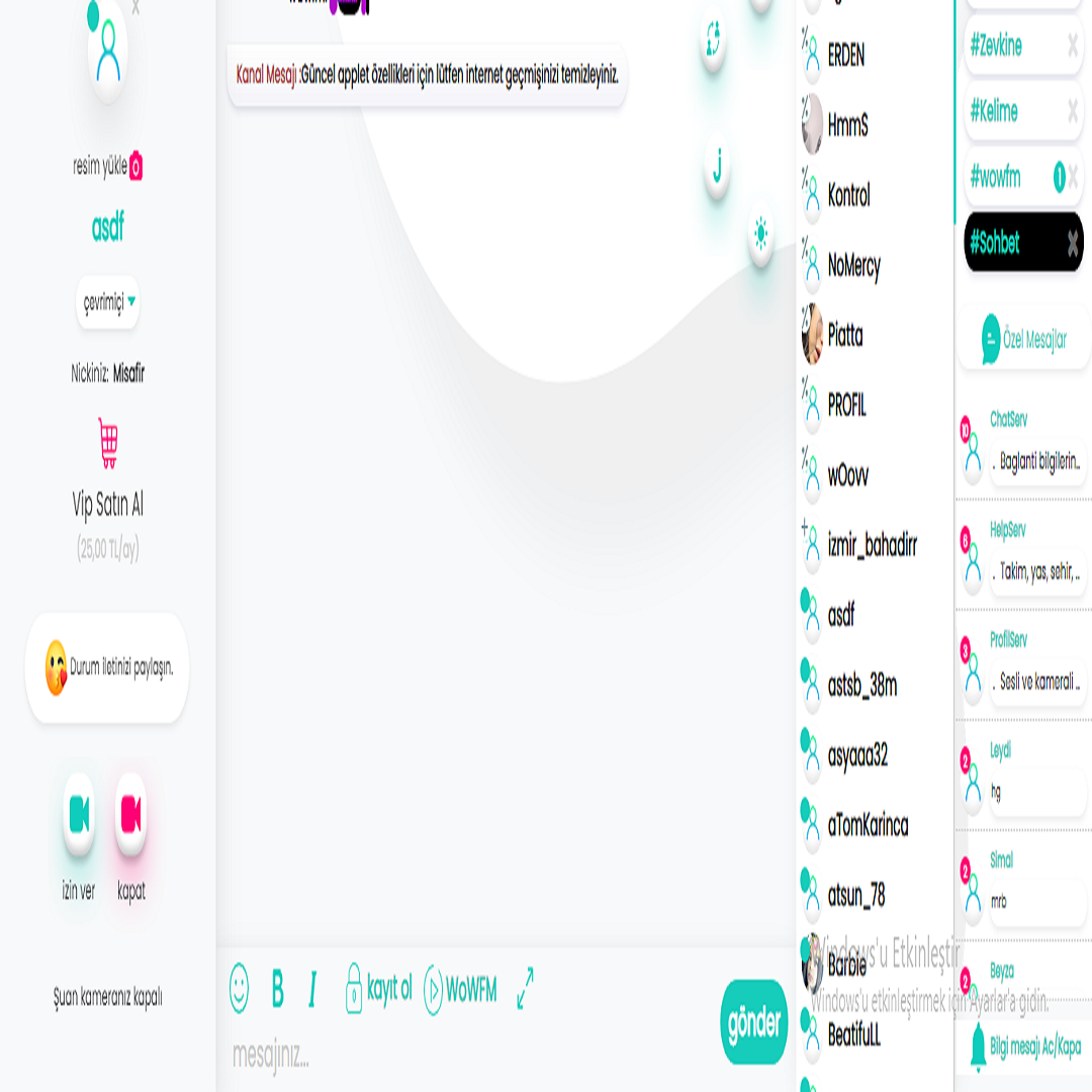 Chat en línea en vivo - Mirc salas de chat de video sitios de chat virtuales aleatorios media 1
