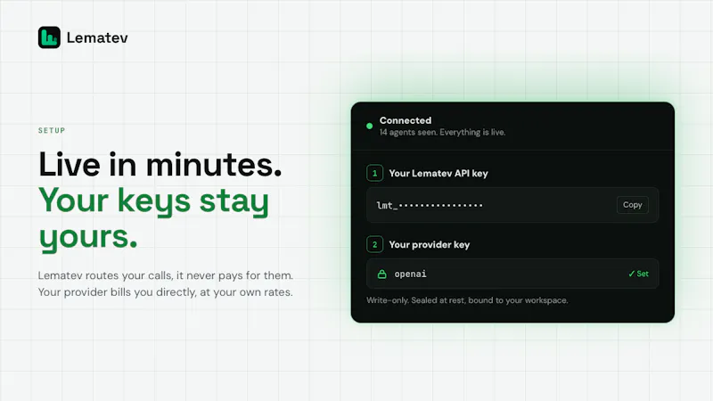 Lematev  | Control layer for AI Agent screenshot 5