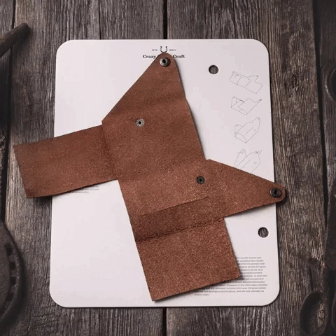 Fold Series minimalistic leather wallet/card holder