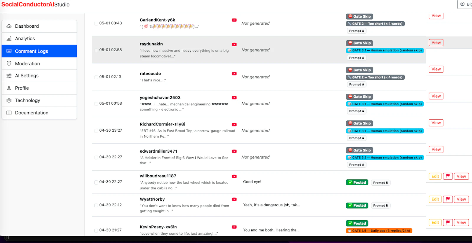 SocialConductor.AI for YouTube Creators screenshot 1