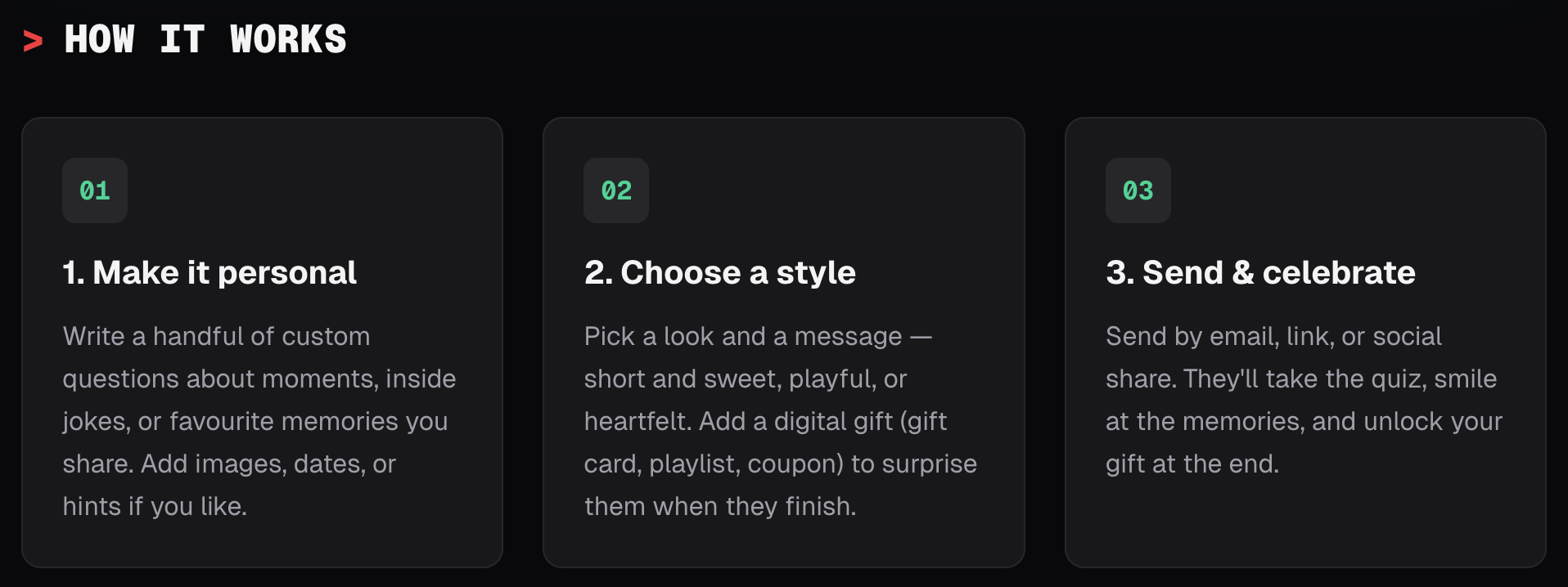 Friday Quiz - Screenshot 2 showing product features and functionality