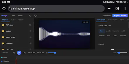 shimga — Professional Audio Visualizer gallery image