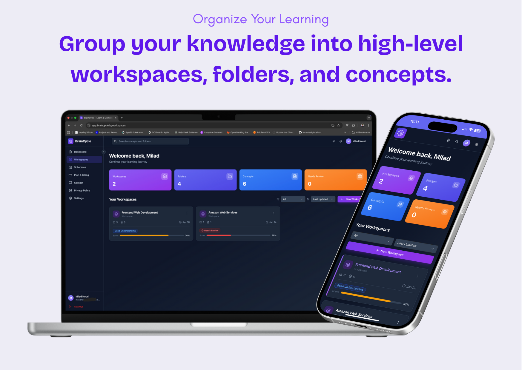 BrainCycle - Screenshot 2 showing product features and functionality