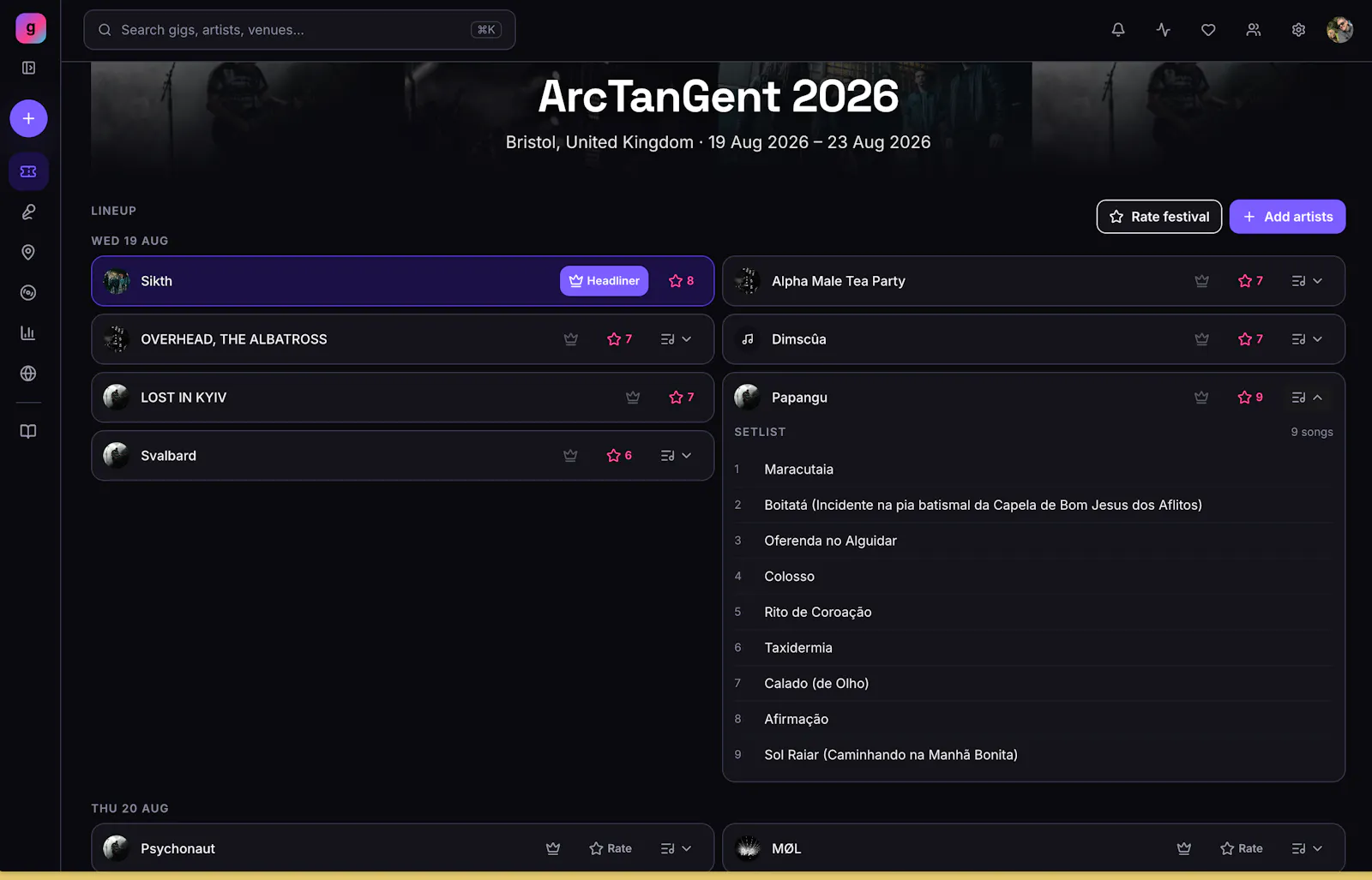gigstr screenshot 3