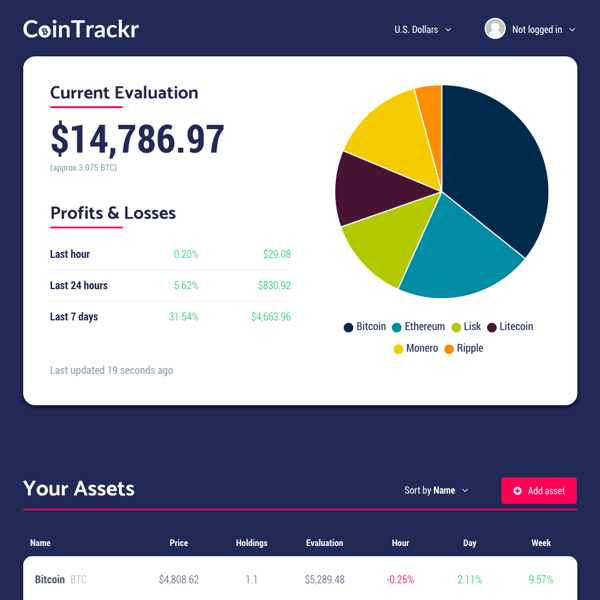 CoinTrackr gallery image