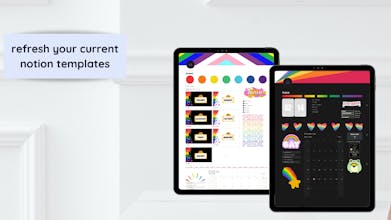 pride month notion customization bundle gallery image