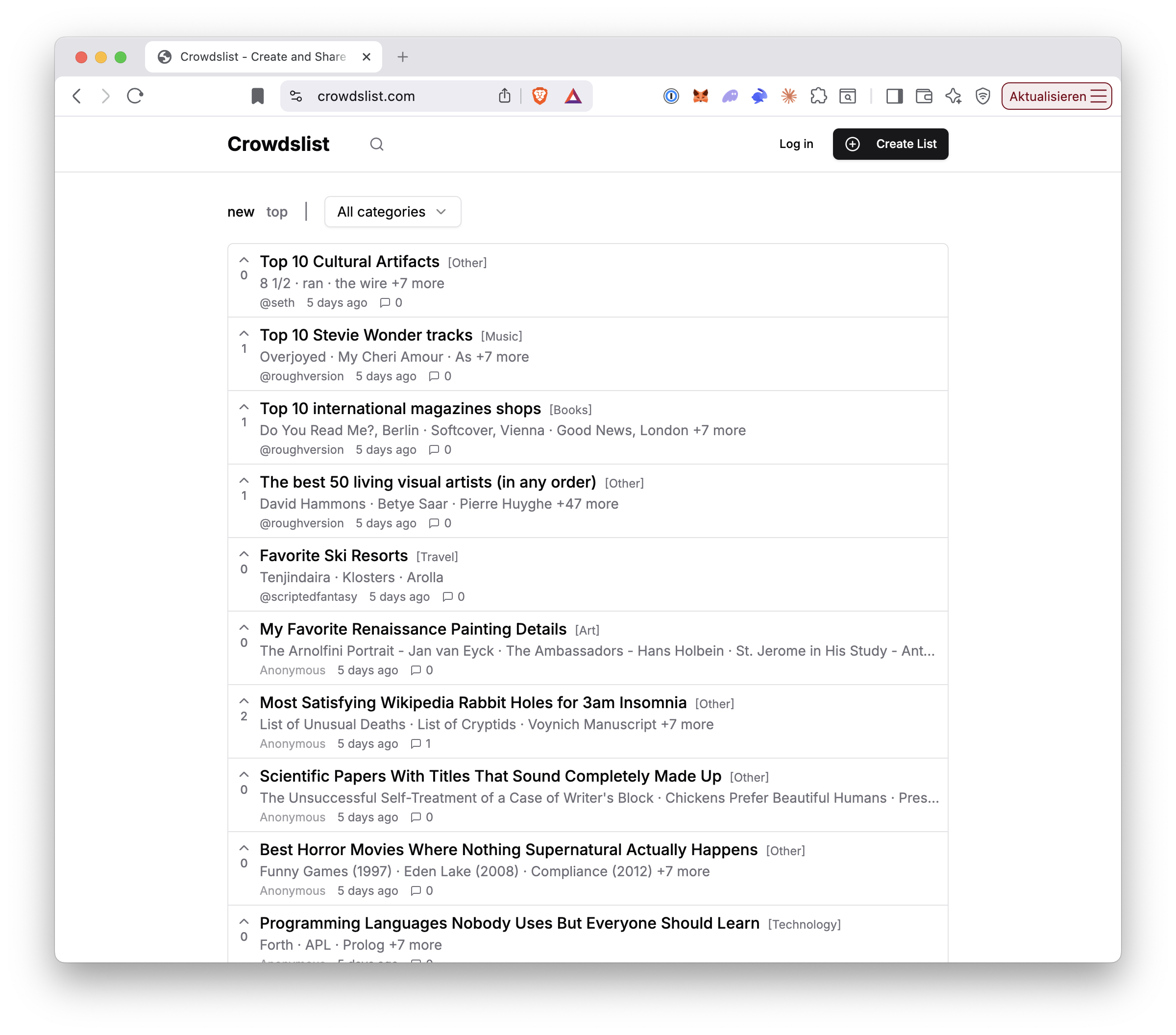 Crowdslist - Main product screenshot demonstrating key features and user interface
